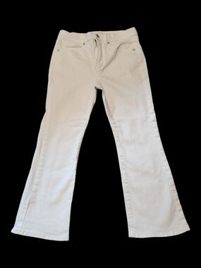 LOFT Cream Flare Jeans